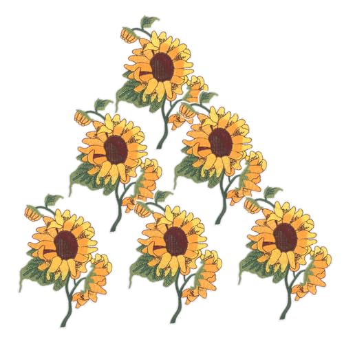 Gogogmee 6 Stück Teiliges Bestickte Blumen Bügelflicken Sonnenblume Leichte Hautfreundliche Stoffapplikationen zum Aufbügeln Jeans Jacken Shirts und Mäntel Vielseitig Einsetzbar Gogogmee 6 Stück Teiliges Bestickte Blumen Bügelflicken Sonnenblume Leichte Hautfreundliche Stoffapplikationen zum Aufbügeln Jeans Jacken Shirts und Mäntel Vielseitig Einsetzbar von Gogogmee
