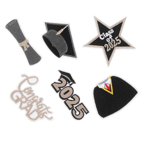 Gogogmee 6 Stück Teiliges Bestickter Bügelapplikationen für Abschlussfeier Langlebige Stoffpatches mit Elegantem Design Einfache Anwendung durch Aufbügeln für Kleidung und Accessoires Gogogmee 6 Stück Teiliges Bestickter Bügelapplikationen für Abschlussfeier Langlebige Stoffpatches mit Elegantem Design Einfache Anwendung durch Aufbügeln für Kleidung und Accessoires von Gogogmee