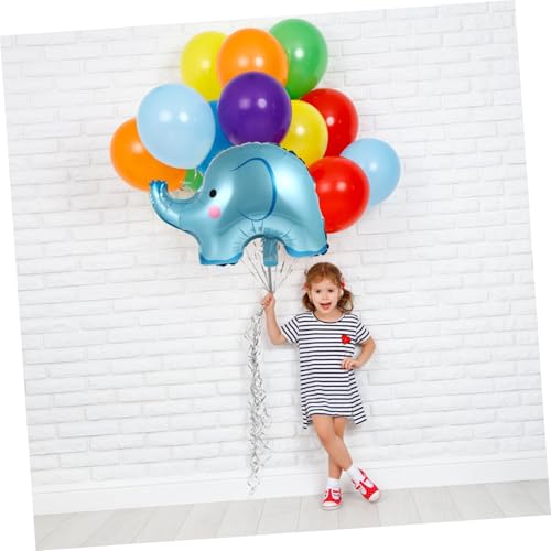 Gogogmee 6 Stück Teiliges Blaue Folienballons Elefant Luftballons Aufblasbar für Shower Kinderparty Dekoration Geburtstagsfeier Party Zubehör von Gogogmee