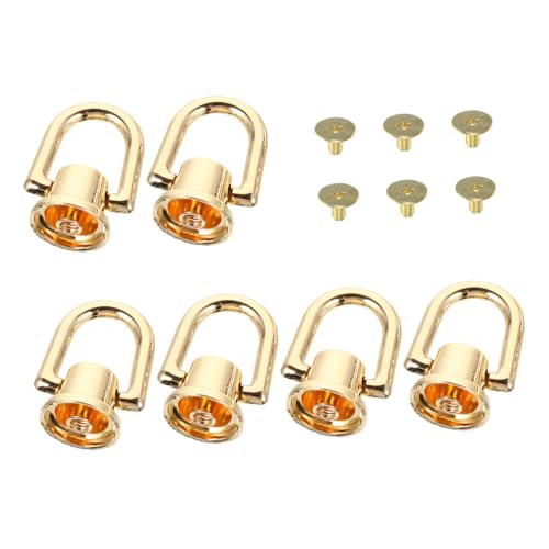 Gogogmee 6 Stück Teiliges D Ring Zubehörset Hochwertigem Legierungs Material für Taschen Rucksäcke und DIY Projekte Robust Leicht und Rostfrei für Kreative Anwendungen und Alltäglichen von Gogogmee