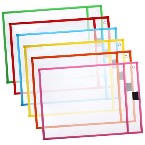 Gogogmee 6 Stück Teiliges Durchsichtiger Säurefreier Dokumentenschutzbeutel für Lose Wiederverwendbar Glatte Oberfläche Leicht zu Reinigen für Büro Schule und Studium Zufällige Farbe Gogogmee 6 Stück Teiliges Durchsichtiger Säurefreier Dokumentenschutzbeutel für Lose Wiederverwendbar Glatte Oberfläche Leicht zu Reinigen für Büro Schule und Studium Zufällige Farbe von Gogogmee