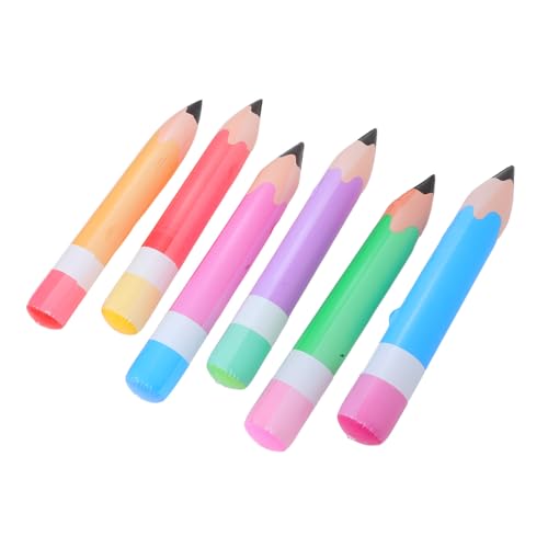 Gogogmee 6 Stück Teiliges Große Aufblasbare PVC Bleistiftballons Bunte Schuldekoration Schnell Aufblasbar Langlebig für Klassenzimmer Party Fotorequisiten Gogogmee 6 Stück Teiliges Große Aufblasbare PVC Bleistiftballons Bunte Schuldekoration Schnell Aufblasbar Langlebig für Klassenzimmer Party Fotorequisiten von Gogogmee