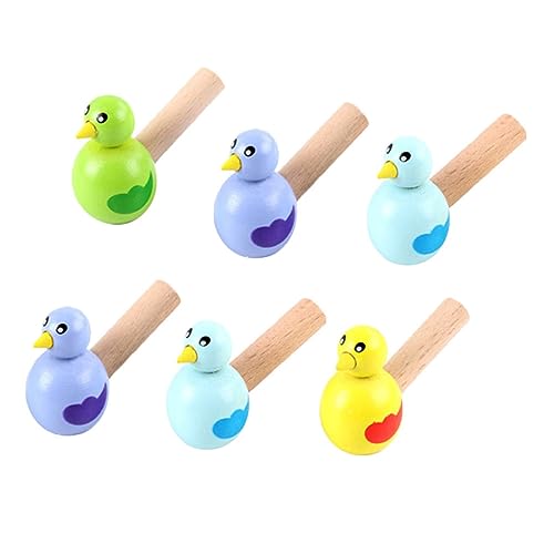 Gogogmee 6 Stück Teiliges Holzpfeifen für Kreative Tierpfeifen als Mitgebsel für Geburtstagsfeiern Weihnachten und Mehr Sicheres Leichtes Material für Unendlichen Spielspaß Zufällige Farbe von Gogogmee
