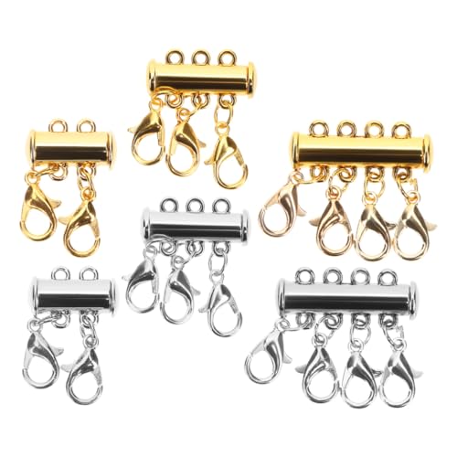 Gogogmee 6 Stück Teiliges Magnetische Schmuckverschlüsse für Mehrschichtige Halsketten Vielseitige Kettenverbinder für DIY Schmuckherstellung Praktische Trennverschlüsse gegen Verheddern Gogogmee 6 Stück Teiliges Magnetische Schmuckverschlüsse für Mehrschichtige Halsketten Vielseitige Kettenverbinder für DIY Schmuckherstellung Praktische Trennverschlüsse gegen Verheddern von Gogogmee