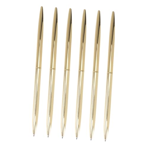 Gogogmee 6 Stück Teiliges Metall Kugelschreiber Business Ballpoint Pen Leichtgewichtige Schwarze Tinte Schlanker Metallstift für Büro Schule Bank Gogogmee 6 Stück Teiliges Metall Kugelschreiber Business Ballpoint Pen Leichtgewichtige Schwarze Tinte Schlanker Metallstift für Büro Schule Bank von Gogogmee