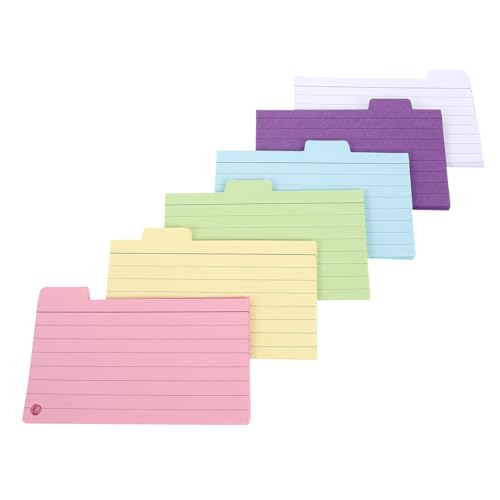 Gogogmee 6 Stück Teiliges Notizblock mit Linierten Karteikarten für Büro und Studium Praktische Indexkarten für Notizen Skizzen und Inspiration im Taschenformat Gogogmee 6 Stück Teiliges Notizblock mit Linierten Karteikarten für Büro und Studium Praktische Indexkarten für Notizen Skizzen und Inspiration im Taschenformat von Gogogmee