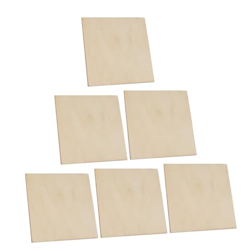 Gogogmee 6 Stück Teiliges Quadratische Holzplatten aus Naturbelassenem Vollholz Glatte Oberfläche zum Bemalen Basteln und Dekorieren für DIY projekte Hochzeiten Partys und Geschenke Gogogmee 6 Stück Teiliges Quadratische Holzplatten aus Naturbelassenem Vollholz Glatte Oberfläche zum Bemalen Basteln und Dekorieren für DIY projekte Hochzeiten Partys und Geschenke von Gogogmee