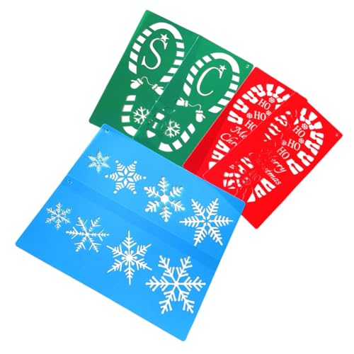 Gogogmee 6 Stück Teiliges Schablonen Weihnachten aus Pet Wiederverwendbare Bastelvorlagen für Malen und Zeichnen Kreative Langlebige Stencils für DIY Fenster und Wanddekoration Gogogmee 6 Stück Teiliges Schablonen Weihnachten aus Pet Wiederverwendbare Bastelvorlagen für Malen und Zeichnen Kreative Langlebige Stencils für DIY Fenster und Wanddekoration von Gogogmee