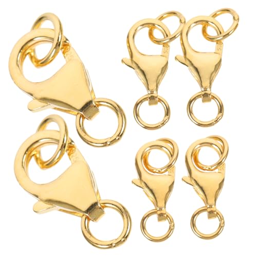 Gogogmee 6 Stück Teiliges Silber Schmuckzubehör mit Vergoldeten Karabinerverschlüssen DIY Kettenverschlüsse und Verbindungsringe für Halsketten Armbänder und Bastelarbeiten Gogogmee 6 Stück Teiliges Silber Schmuckzubehör mit Vergoldeten Karabinerverschlüssen DIY Kettenverschlüsse und Verbindungsringe für Halsketten Armbänder und Bastelarbeiten von Gogogmee