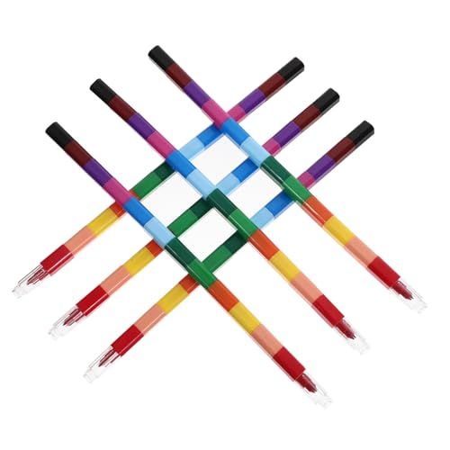 Gogogmee 6 Stück Teiliges Stapelbares Wachsmalkreide Farben Quadratisch Rutschfest Ungiftig Kreatives Malen für Schule Zuhause und Gogogmee 6 Stück Teiliges Stapelbares Wachsmalkreide Farben Quadratisch Rutschfest Ungiftig Kreatives Malen für Schule Zuhause und von Gogogmee