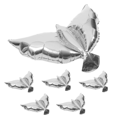 Gogogmee 6 Stück Teiliges Tauben-folienballon- Silberne Friedens-dekoration Leichte Aufblasbare Hochzeit Geburtstagsballons Elegante Partydeko für Feierlichkeiten und Themenveranstaltungen von Gogogmee