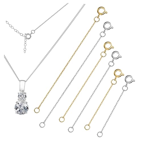 Gogogmee 6 Stück Teiliges Verlängerungsketten Damen Halsketten Armbandverlängerung in Vergoldet und Weißgoldfarben Stabile Schmuckverlängerung mit Robusten Verschlüssen für Vielseitiges Gogogmee 6 Stück Teiliges Verlängerungsketten Damen Halsketten Armbandverlängerung in Vergoldet und Weißgoldfarben Stabile Schmuckverlängerung mit Robusten Verschlüssen für Vielseitiges von Gogogmee
