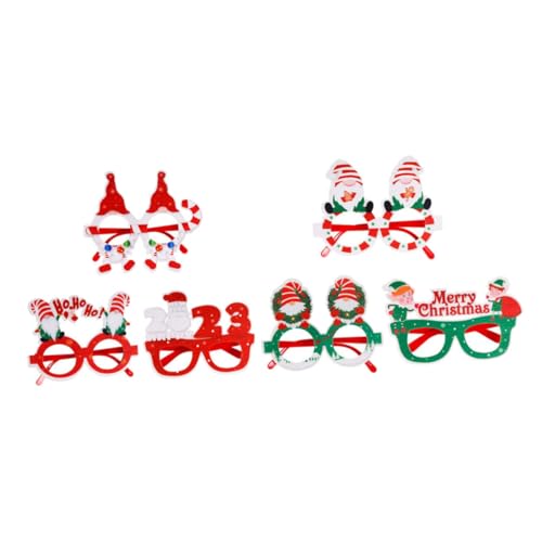 Gogogmee 6 Stück Teiliges Weihnachtsbrillen Party Dekoration Karikatur Brillenrahmen Lustige Foto Requisiten Festliche Accessoires für Weihnachtsfeiern Gogogmee 6 Stück Teiliges Weihnachtsbrillen Party Dekoration Karikatur Brillenrahmen Lustige Foto Requisiten Festliche Accessoires für Weihnachtsfeiern von Gogogmee