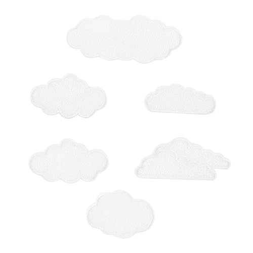 Gogogmee 6 Stück Teiliges Wolken form Stickerei Applikationen zum Aufbügeln Dekorative Jeans Reparatur Patches Shirts Rucksäcke und DIY Kleidung Selbstklebend und Vielseitig für Kreative Gogogmee 6 Stück Teiliges Wolken form Stickerei Applikationen zum Aufbügeln Dekorative Jeans Reparatur Patches Shirts Rucksäcke und DIY Kleidung Selbstklebend und Vielseitig für Kreative von Gogogmee