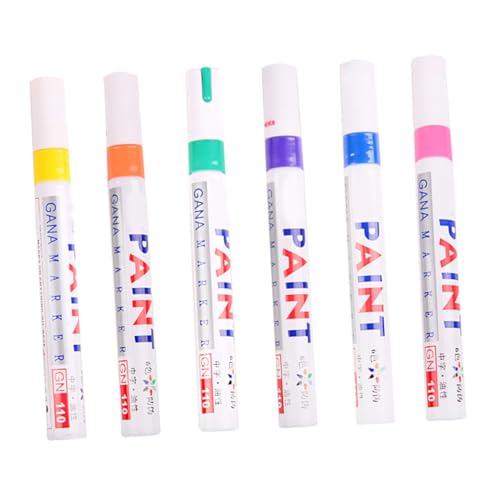 Gogogmee 6 Stücke Lackmarker für Auto Wasserfeste Reparaturstifte Acrylfarben für Graffiti und Kunst Schnelltrocknend Benutzerfreundlich für Verschiedene Oberflächen Gogogmee 6 Stücke Lackmarker für Auto Wasserfeste Reparaturstifte Acrylfarben für Graffiti und Kunst Schnelltrocknend Benutzerfreundlich für Verschiedene Oberflächen von Gogogmee