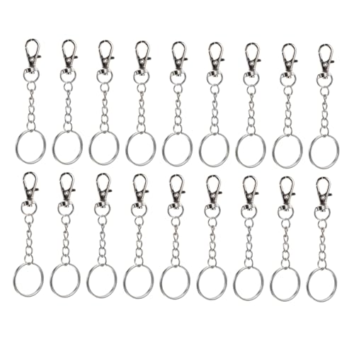 Gogogmee 60 Sätze Teiliges Edelstahl Lobster Verschlüsse mit Drehbarem Karabinerhaken Robuste Rundringe für DIY Schlüsselanhänger Schlüsselringe und Bastelzubehör Vielseitig für Schlüssel Gogogmee 60 Sätze Teiliges Edelstahl Lobster Verschlüsse mit Drehbarem Karabinerhaken Robuste Rundringe für DIY Schlüsselanhänger Schlüsselringe und Bastelzubehör Vielseitig für Schlüssel von Gogogmee