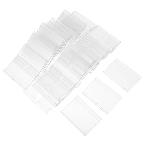 Gogogmee 60 Sätze Transparente Etikettenhalter aus PVC für Preisschilder Robust Einfach Austauschbar für Drahtregale und Supermärkte Gogogmee 60 Sätze Transparente Etikettenhalter aus PVC für Preisschilder Robust Einfach Austauschbar für Drahtregale und Supermärkte von Gogogmee