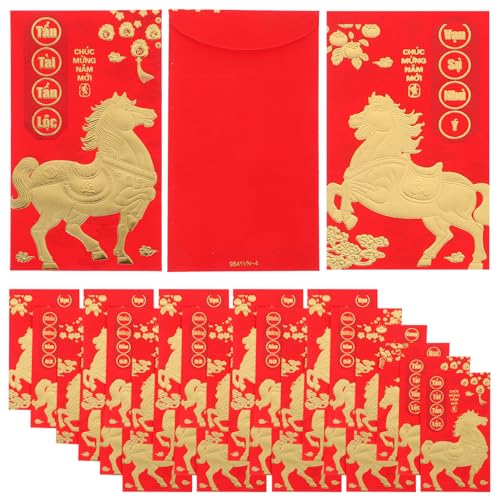 Gogogmee 60 Stück Chinesische Rote Umschläge 2026 Glücksgeldumschläge Großes Paket Für Das Chinesische Neujahrsfest Frühlingsfest Geburtstag Und Hochzeit von Gogogmee