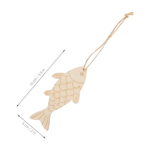 Gogogmee 60 Stück Teiliges Holzfisch deko Bemalen Robuste Rustikale Holzfisch ausschnitte mit Aufhängung für DIY bastelprojekte Kinderfreundliche Holzrohlinge für Kreative Wanddeko und Gogogmee 60 Stück Teiliges Holzfisch deko Bemalen Robuste Rustikale Holzfisch ausschnitte mit Aufhängung für DIY bastelprojekte Kinderfreundliche Holzrohlinge für Kreative Wanddeko und von Gogogmee