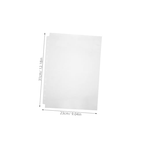 Gogogmee 60 Stück Teiliges Klarsichthüllen Fotohüllen für Postkarten und Familienfotos Transparente Doppelseitige Nachfüllseiten für Fotoalben Hochwertige Dokumentenschutzhüllen für von Gogogmee