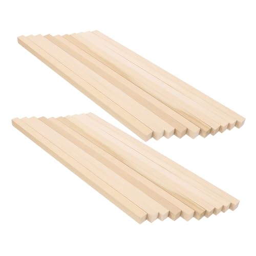 Gogogmee 60 Stück Teiliges Quadratische Holzstäbe aus Lindenholz Glatte Bruchsichere DIY bastelstäbe für Foto requisiten Miniaturhäuser Candy bouquets Vielseitig Leicht Zuschneidbar für von Gogogmee