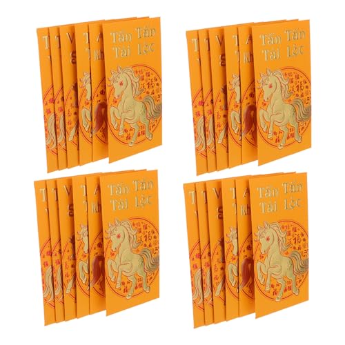 Gogogmee 60 Stück Teiliges Vietnamesische Rote Umschläge Jahr Des Pferdes Goldene Hong Bao Lunar Year Umschläge Traditionelle Muster Für Neujahrsfeier Hochzeit Geburtstag von Gogogmee