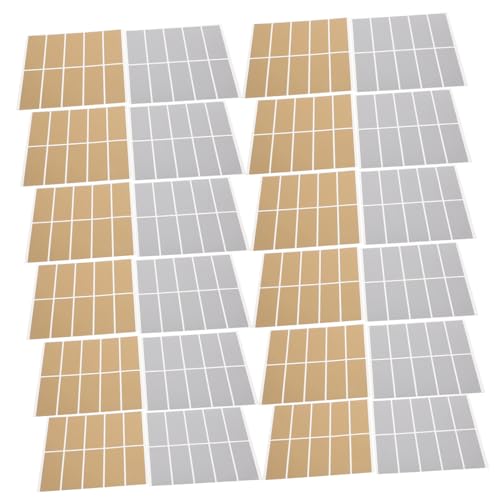 Gogogmee 600 Stück Etiketten Silber Gold Rechteckige DIY Sticker für Partyspiele Gender Reveal Überraschungen Versteckte Textfunktion für Lotterielose und Belohnungskarten von Gogogmee