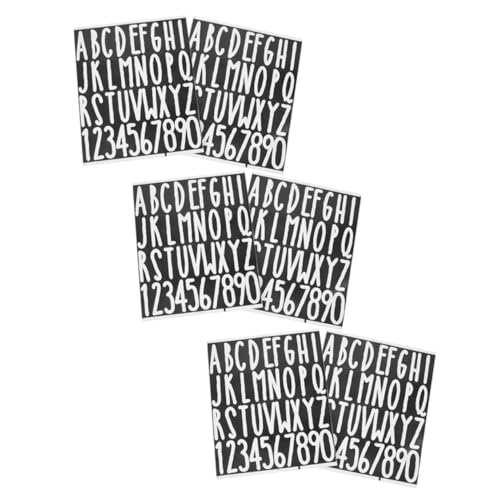 Gogogmee 6Blätter Selbstklebende Buchstaben Aufkleber Briefkastenetiketten Wetterfeste Alphabet Sticker für Kreative Beschriftungen für Adressschilder und DIY Projekte Gogogmee 6Blätter Selbstklebende Buchstaben Aufkleber Briefkastenetiketten Wetterfeste Alphabet Sticker für Kreative Beschriftungen für Adressschilder und DIY Projekte von Gogogmee