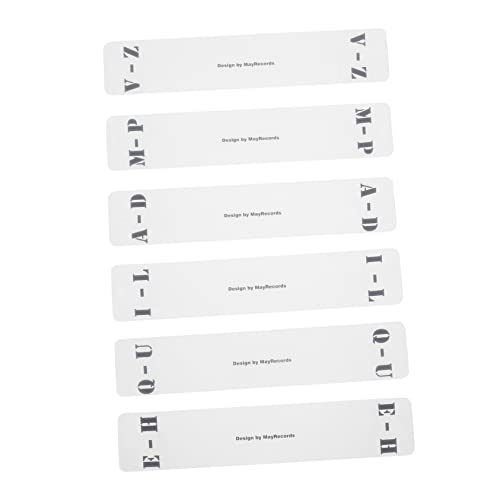 Gogogmee 6Stücke CD Trennträger Horizontale Aufbewahrungslösungen für Schallplatten Transparentes Acryl für Einfache Organisation und Schnellen Zugriff Ihre Musik von Gogogmee