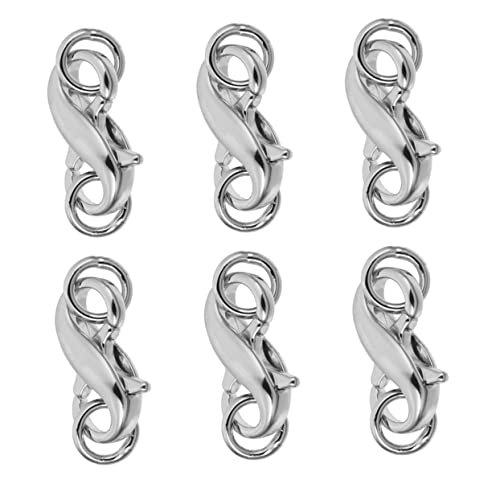 Gogogmee 6Stücke DIY Schmuck Verbindungsschnalle Lobster Clips für und Armbänder und Langlebig für Schmuckherstellung und Bastelprojekte von Gogogmee