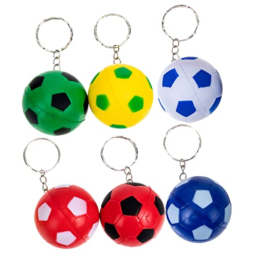 Gogogmee 6Stücke Fußball Schlüsselanhänger Lustige Mitgebsel für Fußballpartys Geburtstagsgeschenke und Geschenktütenfüller für Jungen Farben Zufällig Gogogmee 6Stücke Fußball Schlüsselanhänger Lustige Mitgebsel für Fußballpartys Geburtstagsgeschenke und Geschenktütenfüller für Jungen Farben Zufällig von Gogogmee