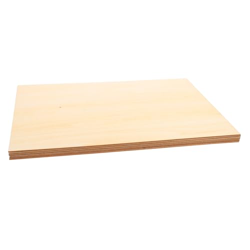 Gogogmee 6Stücke Holzblätter für DIY und Handwerk für Malerei Zeichnung Bastelprojekte Hause Strapazierfähiges Material von Gogogmee