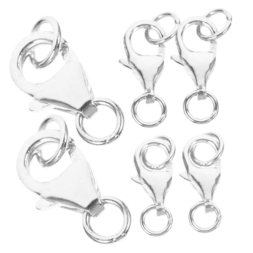 Gogogmee 6Stücke Hummer Verschlüsse DIY Schmuckanschlüsse mit Öffnungen für und Armbänder Robust und Langlebig von Gogogmee