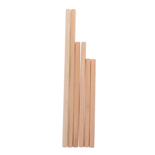 Gogogmee 6Stücke Runde Holzstäbe für DIY Tapisserien Hochwertigem Buchenholz Leicht und Tragbar zum Basteln und Dekorieren von Wohnräumen und Arbeitsbereichen von Gogogmee