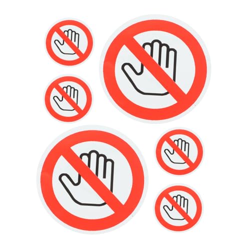Gogogmee 6Stücke Selbstklebende Bitte nicht Berühren Sicherheitsaufkleber Runde Vinyl Warnschilder für Maschinen für Arbeitsplatzsicherheit und Maschinenwarnung Gogogmee 6Stücke Selbstklebende Bitte nicht Berühren Sicherheitsaufkleber Runde Vinyl Warnschilder für Maschinen für Arbeitsplatzsicherheit und Maschinenwarnung von Gogogmee