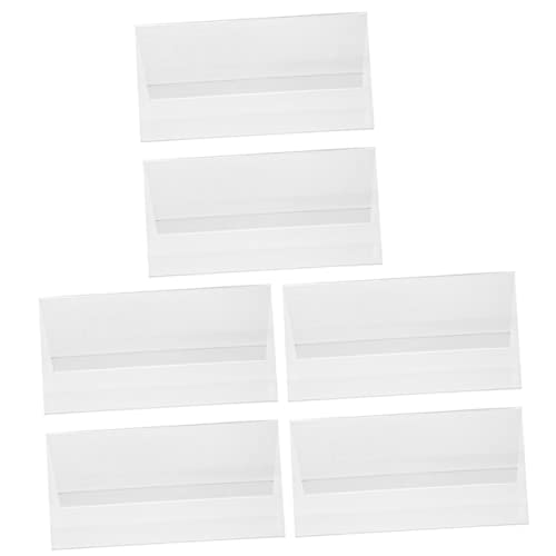 Gogogmee 6Stücke Teiliges Acryl Display für Tischkarten und Namensschilder Hochwertige Form Doppelseitig für Konferenzen Hochzeiten und Büroanwendungen von Gogogmee