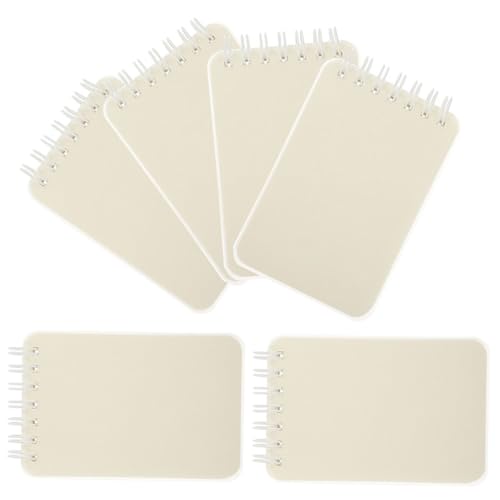 Gogogmee 6Stücke Teiliges Mini Spiral Notizbuch Tragbares Notizbuch für Schule und Büro Langlebig und Leicht für Skizzen und Notizen Design für Unterwegs von Gogogmee