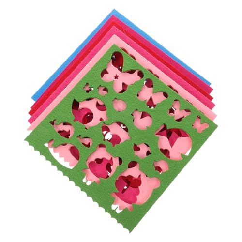 Gogogmee 6Stücke Wollfilzformen für DIY Nadelfilz Handgefertigte Applikationsschablonen für Projekte Bunter Motive Wie und Schmetterling Gogogmee 6Stücke Wollfilzformen für DIY Nadelfilz Handgefertigte Applikationsschablonen für Projekte Bunter Motive Wie und Schmetterling von Gogogmee