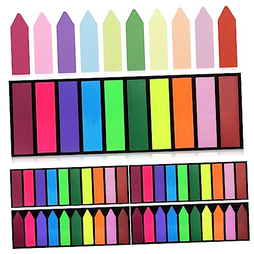 Gogogmee 6er Pack Selbstklebende Haftnotizen Wiederablösbare Page Tabs mit Glatter Oberfläche Beschreibbare Indexstreifen für Büro Schule und Zuhause zum Markieren und Organisieren von von Gogogmee