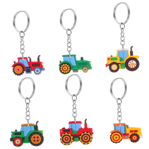 Gogogmee 6pcs Muldenkipper Truck Traktor Schlüsselanhänger Süßes Konstruktionsthema Schlüssel Ringe Kinderschule Party Gefälligkeiten, Preise Für Ostern Goody Bags Frühlingsfeierlichkeiten von Gogogmee