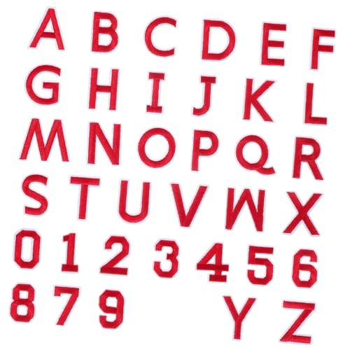 Gogogmee 72 Stk. Teiliges Bügelbild mit Bestickten Buchstaben und Zahlen Rote Aufbügelflicken aus Polyester für Kleidung Jacken Rucksäcke Schuhe Individuell Kombinierbar und Einfach Gogogmee 72 Stk. Teiliges Bügelbild mit Bestickten Buchstaben und Zahlen Rote Aufbügelflicken aus Polyester für Kleidung Jacken Rucksäcke Schuhe Individuell Kombinierbar und Einfach von Gogogmee