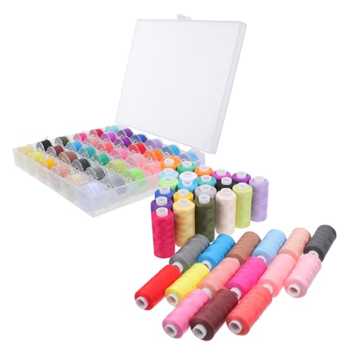 Gogogmee 72 Stück Farben Yards pro Spule Robustes Polyester für Hand und Maschinennähen für Anfänger und Profis Zubehör von Gogogmee