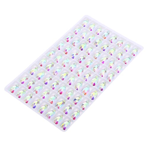 Gogogmee 72 Stück Glas-edelsteine in Tropfenform: Strasssteine mit Flacher Rückseite Und Doppelloch Zum Selbernähen, Für Kleidung, Schuhe, Hüte, Taschen, Dekorative Accessoires Für Gogogmee 72 Stück Glas-edelsteine in Tropfenform: Strasssteine mit Flacher Rückseite Und Doppelloch Zum Selbernähen, Für Kleidung, Schuhe, Hüte, Taschen, Dekorative Accessoires Für von Gogogmee