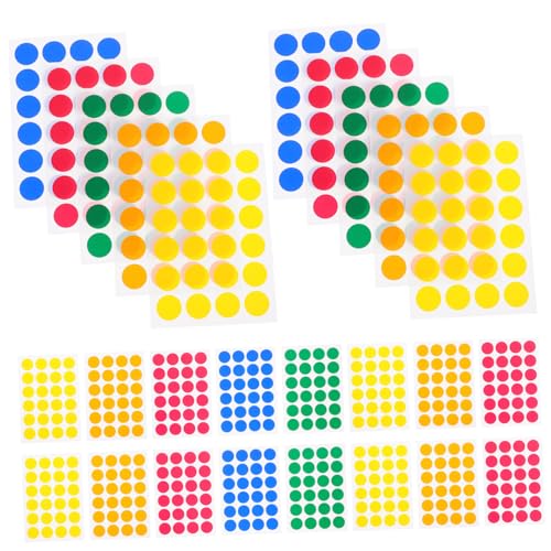 Gogogmee 720 Stück Bunte Klebepunkte Aufkleber Selbstklebend Runde Etiketten für Scrapbooking Papierbasteln Kodierung Farben Rot Blau Orange Grün Gelb für Beschriftung und Organisation Gogogmee 720 Stück Bunte Klebepunkte Aufkleber Selbstklebend Runde Etiketten für Scrapbooking Papierbasteln Kodierung Farben Rot Blau Orange Grün Gelb für Beschriftung und Organisation von Gogogmee
