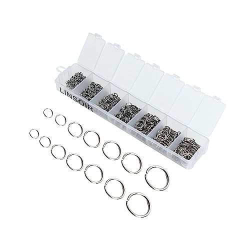 Gogogmee 770Stücke DIY Schmuck Zubehör Verbindungsringe Offen und Geschlossen für Ohrringe und Heimwerkerbedarf Gogogmee 770Stücke DIY Schmuck Zubehör Verbindungsringe Offen und Geschlossen für Ohrringe und Heimwerkerbedarf von Gogogmee