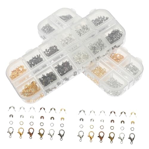 Gogogmee 782 Stück Teiliges Schmuckzubehör Farben Langlebige DIY lobster verschlüsse und Öffnungsringe für Halsketten Vielseitig Einsetzbar Leicht und Wiederverwendbar für von Gogogmee