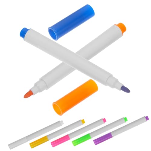 Gogogmee 7Stücke Abwischbare Marker Farbige Whiteboard Marker Multifunktionale Malstifte für Schule und Büro Stifte und Aufbewahrungstasche von Gogogmee