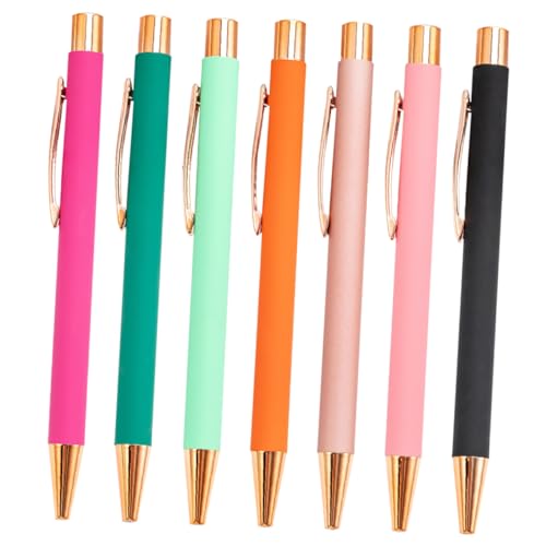 Gogogmee 7Stücke Teiliges Kugelschreiber Verschiedenen Schul und Bürostifte Ergonomisches Design Geschenkidee für Studenten und Freunde Robuste von Gogogmee