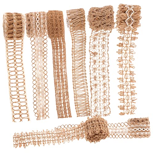 Gogogmee 8 Rollen Jute Bänder Natur Jute Band für Diy Dekoration pro Rolle Langlebig und Wiederverwendbar für Geschenkverpackungen und Bastelprojekte von Gogogmee