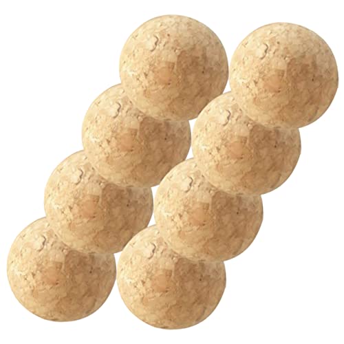 Gogogmee 8 Stück Holzkicker Bälle Verschleißfeste Tischfußballkugeln für Kicker Spiele Kleine Korkbälle für Unvergessliche Spielerlebnisse für Familien und von Gogogmee